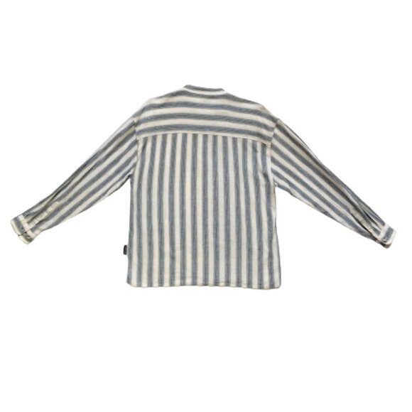 Vintage Jordache minimalist 100% cotton striped button up shirt - Picture 13 of 16